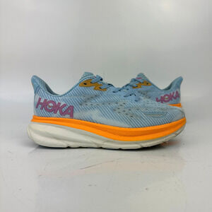 Hoka One One Clifton 9 Running Shoes Women's 6.5B Airy Blue Athletic Sneakers